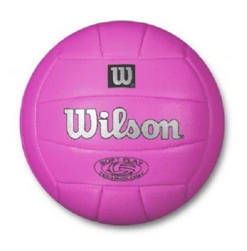 0026388675593 - WILSON OUTDOOR SOFT PLAY VOLLEYBALL (PINK)
