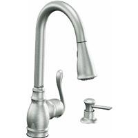 0026508209097 - MOEN CA87003SRS SINGLE HANDLE KITCHEN FAUCET WITH PULLOUT SPRAY FROM THE ANABELLE COLLECTION, SPOT RESIST STAINLESS