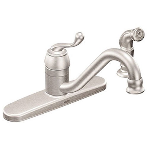 0026508210987 - MOEN CA87520SRS KITCHEN FAUCET WITH OFF-BOARD SIDE SPRAY FROM THE MUIRFIELD COLLECTION, SPOT RESIST STAINLESS