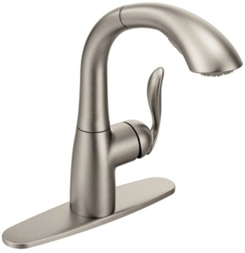 0026508231975 - MOEN ARBOR SPOT RESIST STAINLESS ONE-HANDLE HIGH ARC PULLOUT KITCHEN FAUCET