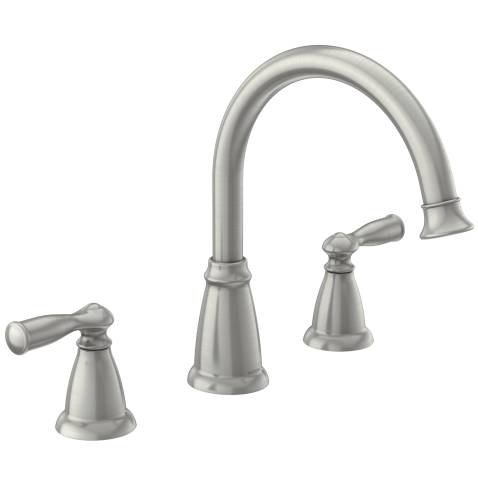 0026508237397 - MOEN 86924SRN DECK MOUNTED ROMAN TUB FAUCET TRIM FROM THE BANBURY COLLECTION, SPOT RESIST BRUSHED NICKEL