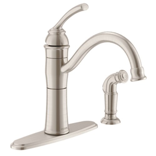 0026508240946 - MOEN 87230SRS HIGH-ARC KITCHEN FAUCET WITH SIDE SPRAY FROM THE BRAEMORE COLLECTION, SPOT RESIST STAINLESS