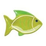 0026602883353 - WHIMSICAL GREEN TROPICAL FISH SPOONREST BY BOSTON WAREHOUSE