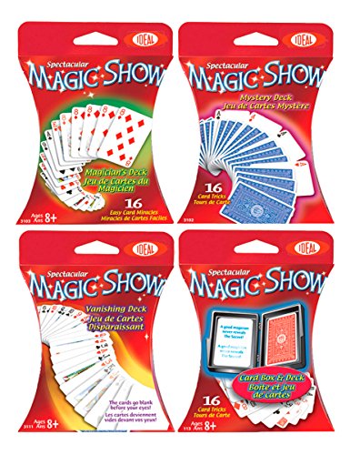 0026608001140 - IDEAL SPECTACULAR MAGIC SHOW 16-TRICK CARD BOX AND DECK