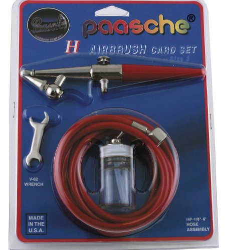 0026614128640 - PAASCHE H-CARD SINGLE ACTION AIRBRUSH KIT
