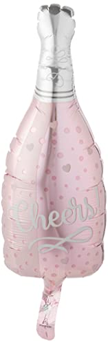 0026635433075 - CHEERS ROSE AIR-FILLED BALLOON - 7 X 19 | MULTICOLOR | 1 PC.