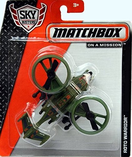 0026676692905 - MATCHBOX 2015 MBX SKY BUSTERS ROTO WARRIOR HELICOPTER ON A MISSION VEHICLE