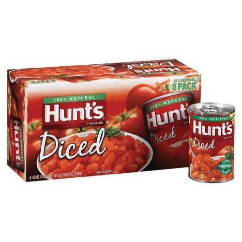 0027000379882 - HUNT'S 100% NATURAL DICED TOMATOES 14.5 OZ (PACK OF 8)