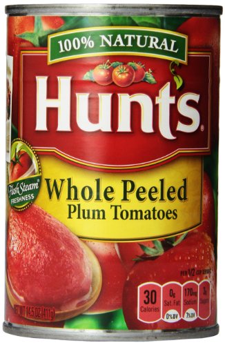 0027000380093 - HUNT'S WHOLE PEELED PLUM TOMATOES, 14.5 OUNCE (PACK OF 12)