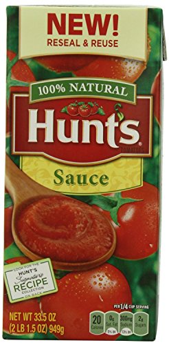 0027000608913 - HUNT'S RESEALABLE TOMATO SAUCE 33.5 OZ (PACK OF 3)