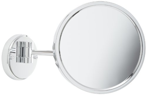 0027043074096 - JERDON JD13C 8.5-INCH ADJUSTABLE WALL MOUNT MAKEUP MIRROR WITH 5X MAGNIFICATION, CHROME FINISH