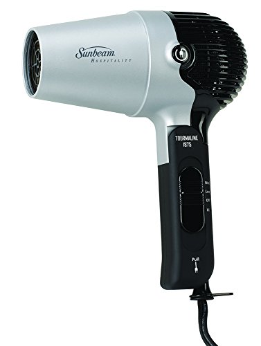 0027045781886 - SUNBEAM HD3004-005-00C TOURMALINE 1875 WATT FOLDING HAIR DRYER WITH RETRACTABLE CORD AND CONCENTRATOR