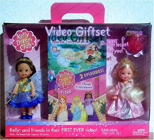 0027084002881 - KELLY DREAM CLUB VIDEO GIFTSET (INCLUDES PRINCESS KELLY AND SAPPHIRE FAIRY CHELSIE DOLLS), DREAM LOCKET, VIDEO