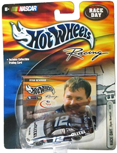 0027084003987 - NASCAR - HOT WHEELS RACING - RACE DAY - 2000 - RYAN NEWMAN - NO. 12 ALLTELL DODGE R/T - 1:64 DIE CAST REPLICA RACE CAR AND COLLECTOR CARD