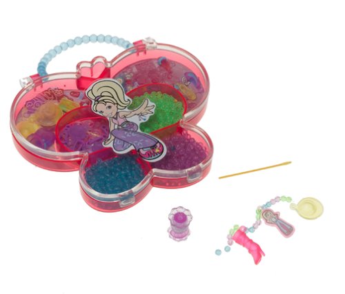 0027084213324 - POLLY POCKET TOTALLY BEAD-IFUL JEWELRY KIT PLAYSET SIMPLY CHARMING