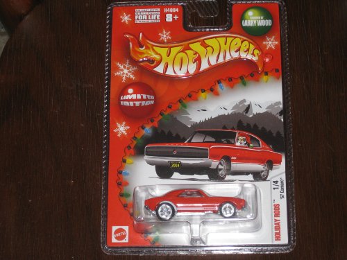 0027084252125 - 2004 HOT WHEELS HOLIDAY RODS '67 RED CAMARO DESIGNED BY LARRY WOOD