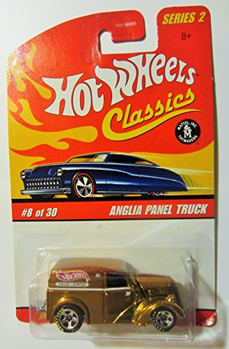 0027084256772 - ANGLIA PANEL TRUCK (GOLD) 2005 HOT WHEELS CLASSICS 1:64 SCALE SERIES 2 DIE CAST VEHICLE