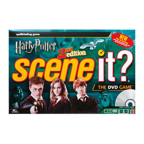 0027084424614 - SCENE IT? HARRY POTTER - 2ND EDITION DVD TRIVIA BOARD GAME WITH HARRY POTTER THEMED METAL MOVERS, OVERSIZED DICE, 160 TRIVIA CARDS, 30 HARRY POTTER THEMED HOUSE POINTS CARDS AND A DVD