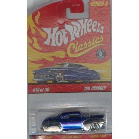 0027084471823 - TAIL DRAGGER (GOLD & CHROME) 2006 HOT WHEELS CLASSICS 1:64 SCALE SERIES 3 DIE CAST VEHICLE