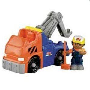 0027084637113 - FISHER-PRICE WORLD OF LITTLE PEOPLE MICHAEL AND HIS EMERGENCY TOW TRUCK