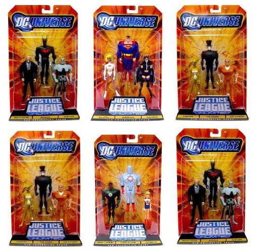0027084683172 - DCU JLA FAN COLLECTION CASE OF 6 WARHAWK CHEETAH, BRUCE WAYNE, THE SHADE AND MORE!