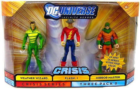 0027084726565 - DC UNIVERSE INFINITE HEROES WITH WEATHER WIZARD, THE FLASH, MIRROR MASTER FIGURES