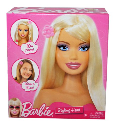 0027084767261 - BARBIE YEAR 2009 FASHIONISTAS SERIES STYLING HEAD WITH 10+ PIECES OF SHARE AND WEAR HAIR ACCESSORY (P7615)