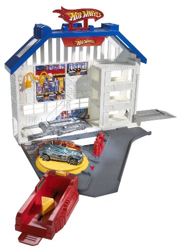 0027084801194 - HOT WHEELS DELUXE SUPER SERVICE CENTER PLAYSET