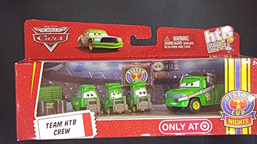 0027084832259 - RED BOX EDITION TEAM HTB (CHICK HICKS) HOSTILE TAKEOVER BANK CREW 1:55 SCALE 3 PITTYS & CREW CHIEF PISTON CUP NIGHTS