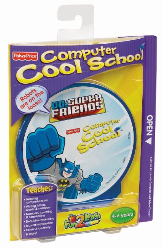 0027084861846 - FISHER-PRICE COMPUTER COOL SCHOOL DC SUPER FRIENDS SOFTWARE