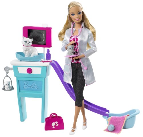 0027084887334 - BARBIE I CAN BE KITTY CARE VET