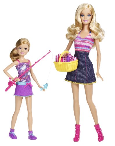 0027084977257 - BARBIE SISTERS GO FISHING BARBIE AND STACIE DOLL 2-PACK