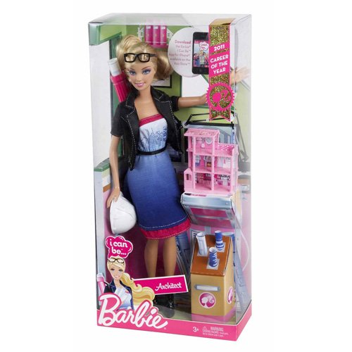 0027084993967 - BARBIE I CAN BE ARCHITECT DOLL PLAYSET