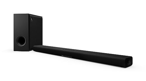 0027108960258 - YAMAHA - TRUE X BAR 50A SOUND BAR WITH DOLBY ATMOS, WIRELESS SUBWOOFER AND ALEXA BUILT-IN – BLACK