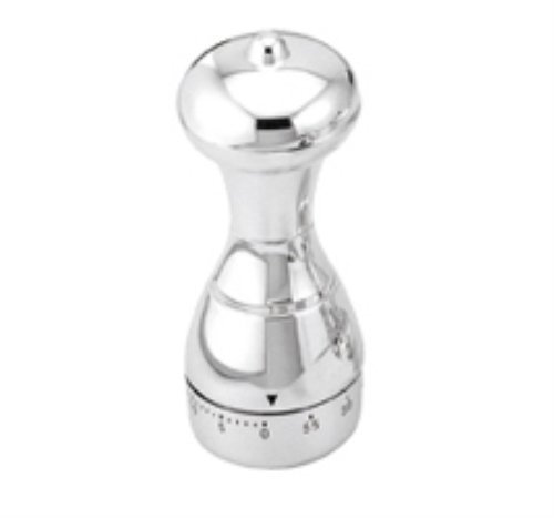 0027113005302 - SILVER AND SLEEK KITCHEN PEPPER MILL APPLIANCE SHAPED KITCHEN TIMER