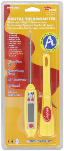 0271381272717 - COOPER-ATKINS DPP800W DIGITAL POCKET TEST THERMOMETER WITH LARGE LCD, -40/450° F TEMPERATURE RANGE