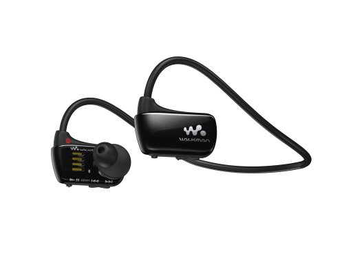 0027242877429 - SONY WALKMAN NWZW273S 4 GB WATERPROOF SPORTS MP3 PLAYER (BLACK) WITH SWIMMING EARBUDS