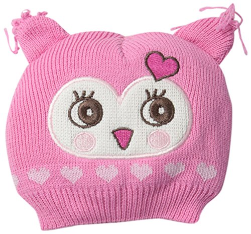 0027467201825 - LITTLE ME BABY-GIRLS NEWBORN OWL CRITTER HAT, PINK, 0-12 MONTHS
