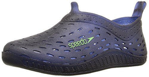 0027556033658 - SPEEDO EXSQUEEZE ME JELLY WATER SHOES (TODDLER), NAVY/GREEN, X-LARGE (11/12 US TODDLER)