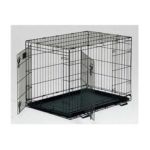 0027773005780 - MIDWEST 1630DD LIFE-STAGES 30 21 DOUBLE-DOOR FOLDING METAL DOG CRATE 24 IN
