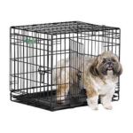 0027773007708 - ICRATE DOUBLE DOOR FOLDING DOG CRATES X 12 W X 14 H 18 IN/DOUBLE
