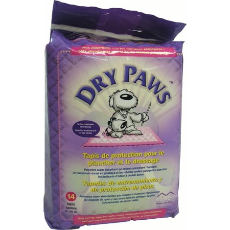 0027773009535 - HOMES FOR PETS DRY PAWS TRAINING & FLOOR PROTECTION PADS 14 CT/SMALL