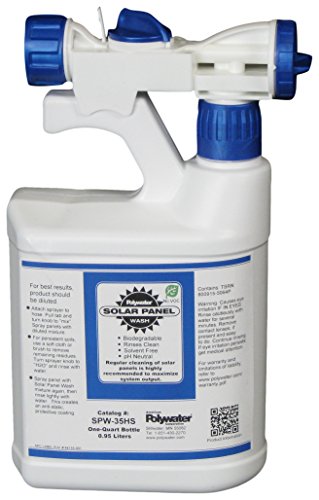 0027868092053 - MADISON ELECTRIC PRODUCTS SPW-35HS POLYWATER SOLAR PANEL WASH BOTTLE WITH HOSE SPRAYER ATTACHMENT, 1 QUART, 0.95 L