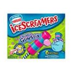 0028000002503 - ICESCREAMERS ICE POPS BUBBLE GUMSTIX