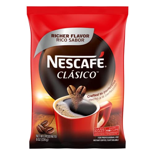 0028000179267 - NESCAFÉ® CLÁSICO™ DARK ROAST INSTANT COFFEE, 8 OZ POUCH