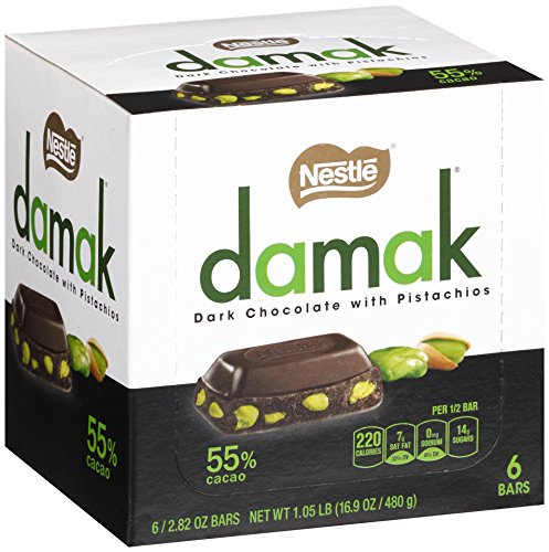0028000517106 - NESTLE DAMAK DARK CHOCOLATE WITH PISTACHIOS, 2.82 OUNCE (PACK OF 6)