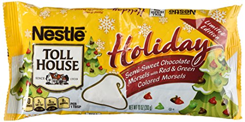 0028000818050 - NESTLE HOLIDAY CHIPS SEMI SWEET MORSELS WITH RED & GREEN COLORED MORSELS
