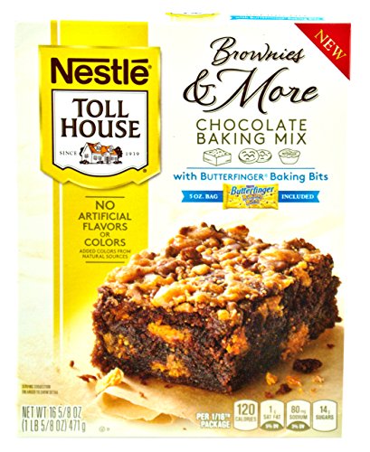 0028000993894 - NESTLE TOLL HOUSE BROWNIES & MORE CHOCOLATE BAKING MIX (WITH BUTTERFINGER BAKING BITS)
