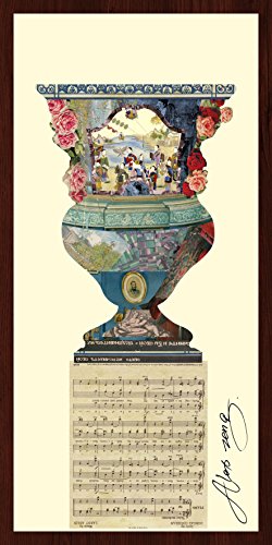 0028201040182 - EMPIRE ART DIRECT URN ORIGINAL DIMENSIONAL COLLAGE HAND SIGNED BY ALEX ZENG FRAMED GRAPHIC WALL ART