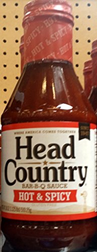 0028239006167 - HEAD COUNTRY HOT & SPICY BAR-B-Q SAUCE 18 OZ (PACK OF 2)